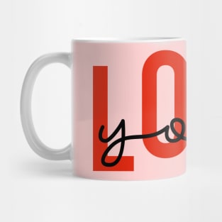 Love you valentine day gift for lovers couples on the 14th of february Mug